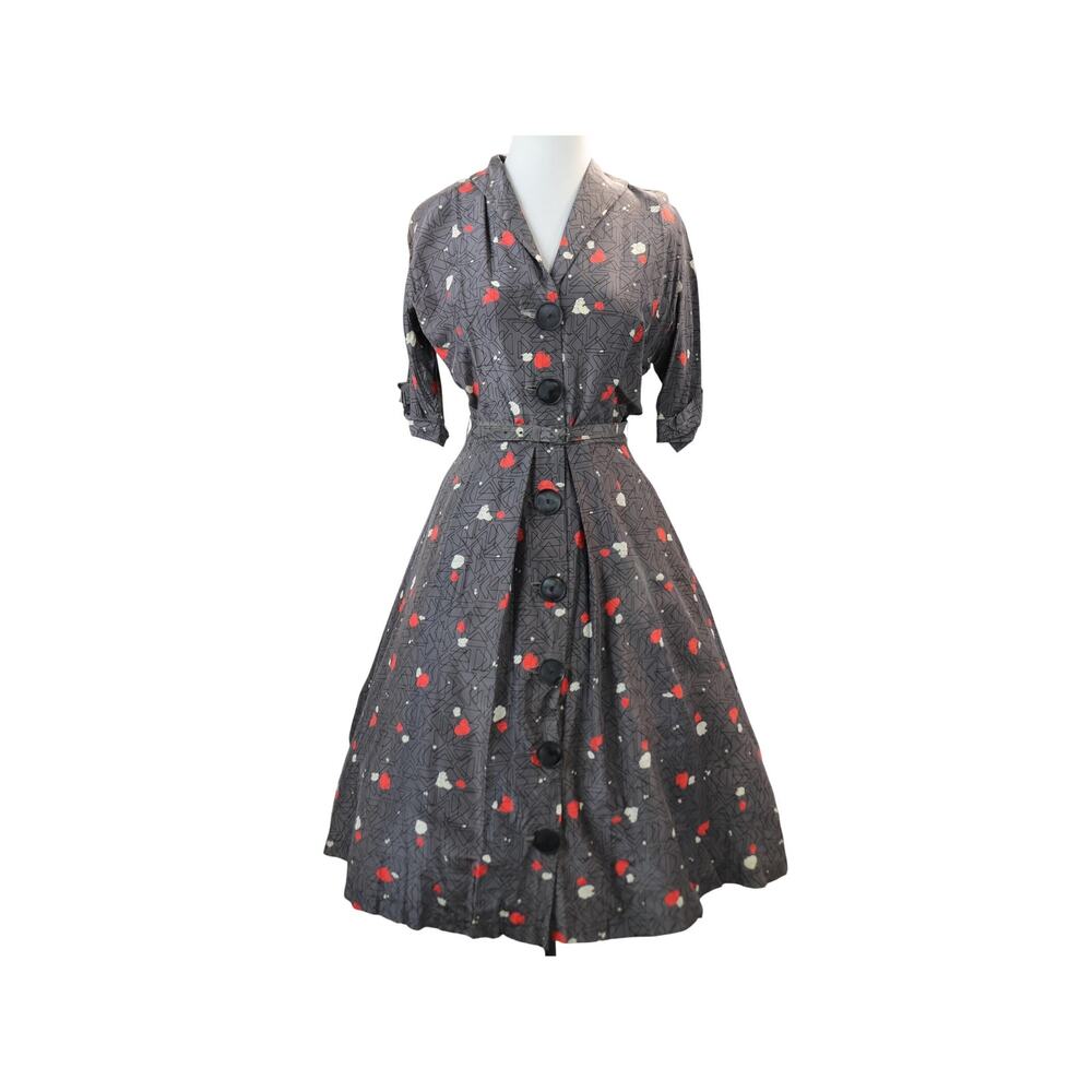 Vintage 1950s Shirtwaist Dress - Fit & Flare Day Dress